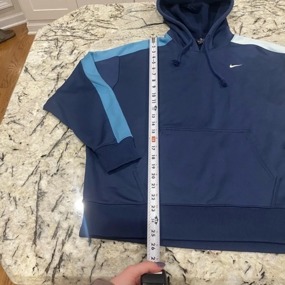 Nike Navy‎ Colorblock Hoodie- Size Medium